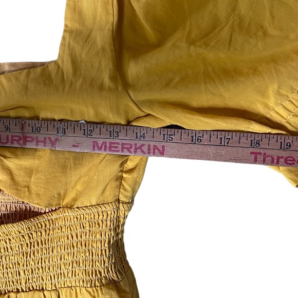 Lovers + Friends Miji Mini Cut Out Dress Yellow Sunflower Women’s Small NWOT - Picture 4 of 7